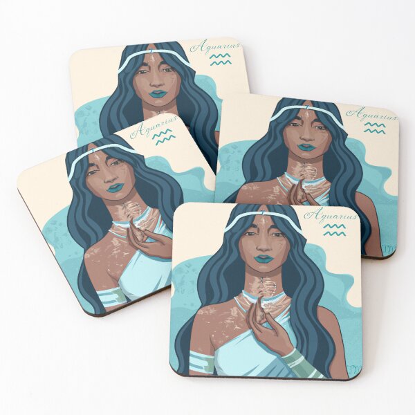 Item preview, Aquarius the Water Bearer Zodiac Horoscope designed and sold by inspired-amused.