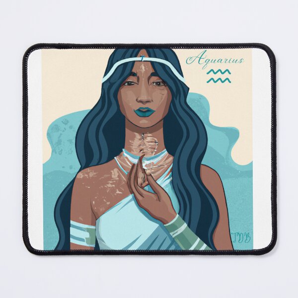 Item preview, Aquarius the Water Bearer Zodiac Horoscope designed and sold by inspired-amused.