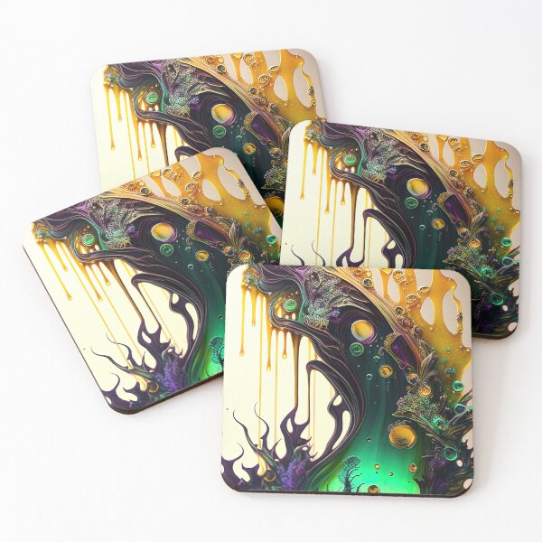Item preview, Purple yellow green paint splatters designed and sold by RK - Shop.