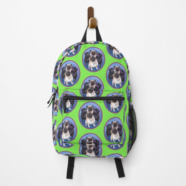 Item preview, Painting of a Four Pug Posse designed and sold by FivePugs.