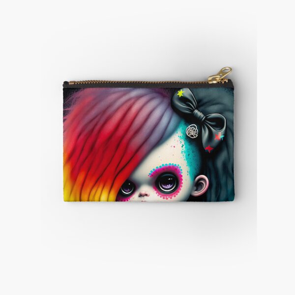 Item preview, Cute little 3D Goth Character (Rainbow Hair) designed and sold by Simone Davino.
