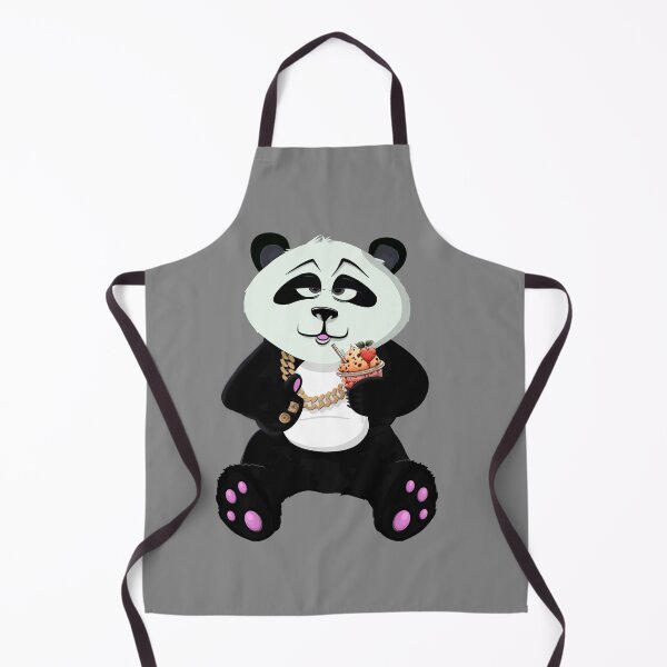 Item preview, Cartoon panda with gold and smoothie designed and sold by TipTopTapo.