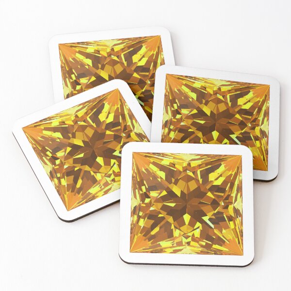 Item preview, Square Princess Cut Yellow Topaz Gemstone designed and sold by Cbusch.
