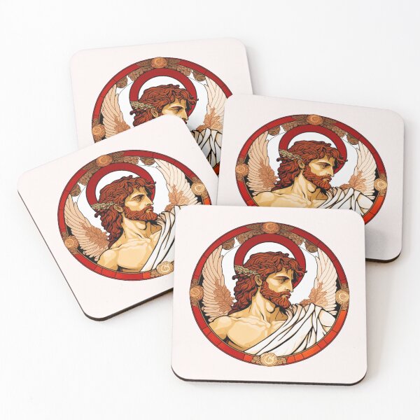 Item preview, Mucha angel red designed and sold by ExplodedToons.