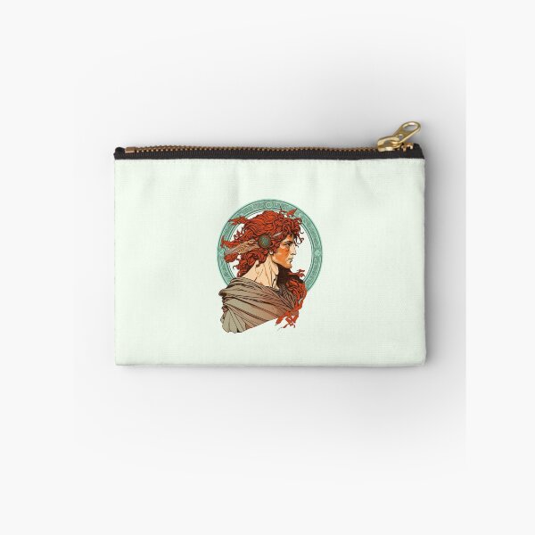Item preview, Men with red hear in Mucha style designed and sold by ExplodedToons.