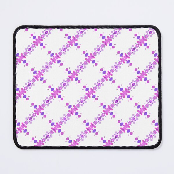 Item preview, Floral pink and purple shape patterns designed and sold by IftinDesigns.