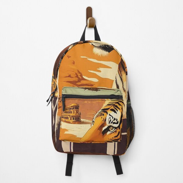 Item preview, China Gobi Desert Tiger Vintage Travel Art Poster designed and sold by OldTravelArt.