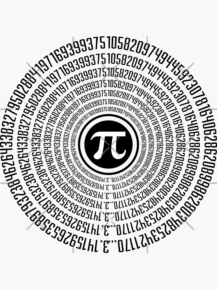 "Happy pi day 2023 Spiral Pi Art" Sticker for Sale by AIcorner Redbubble