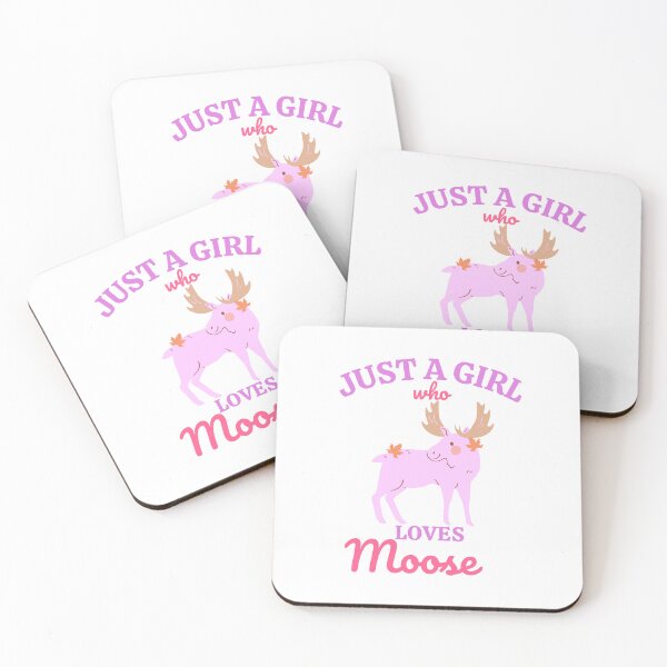 Item preview, Just A Girl Who Loves Moose, cool design for girls who love moose designed and sold by Sun Rise.