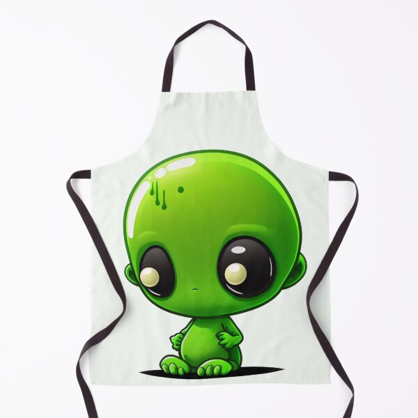 Item preview, Cute green alien  designed and sold by ExplodedToons.