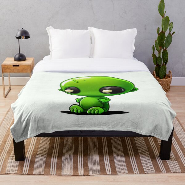 Aperçu de l'œuvre Alien vert mignon créée et vendue par ExplodedToons.