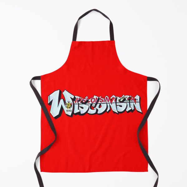 Item preview, Wisconsin License Plate Graffiti - Red - Available on stickers socks mugs and more designed and sold by Dude Stuff.