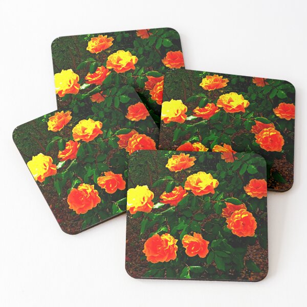 Item preview, Roses Abstract  in orange & Yellow green colors by Iritof designed and sold by iritof.