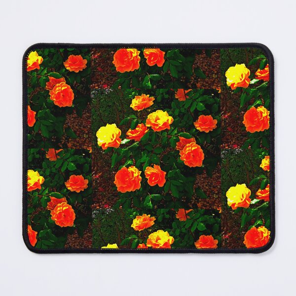 Item preview, Roses Abstract in orange & Yellow green colors by Iritof designed and sold by iritof.