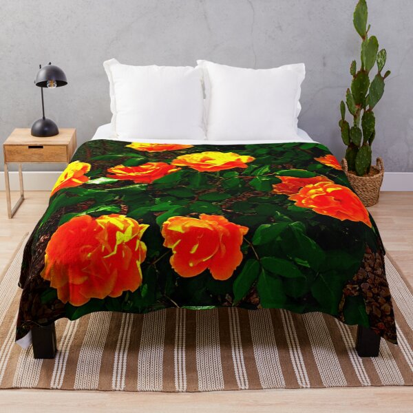 Item preview, Roses Abstract  in orange & Yellow green colors by Iritof designed and sold by iritof.