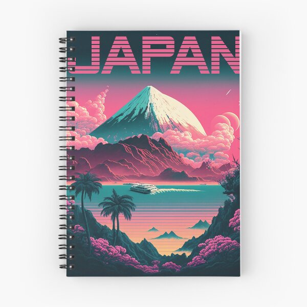 Item preview, Japan Synthwave Travel Art Poster designed and sold by OldTravelArt.