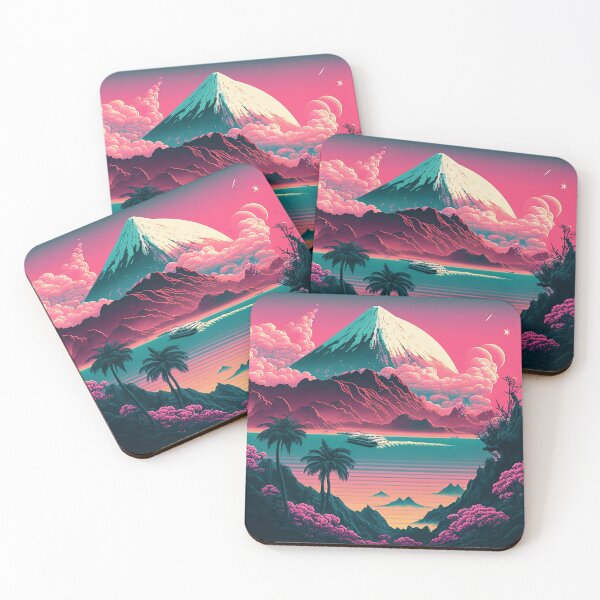 Item preview, Japan Synthwave Travel Art Poster designed and sold by OldTravelArt.