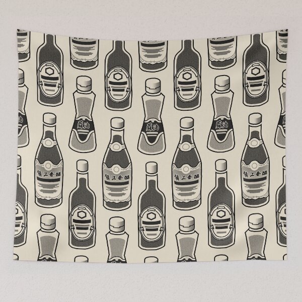 Item preview, Vinegar, Sesame Oil, Soy Sauce Bottle Pop Art (Column Version) designed and sold by mz496.