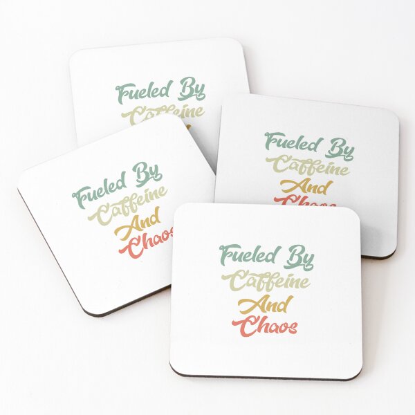 Item preview, Funny Coffee Lover Fueled By Caffeine And Chaos designed and sold by Ambilart1.