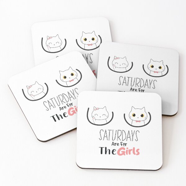Item preview, Saturdays Are For The Girls Cute Funny Kitten designed and sold by VIKING  PROJECT.