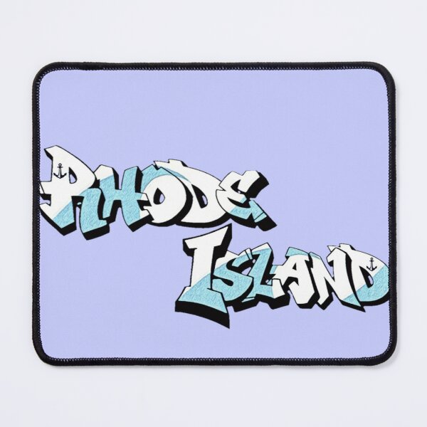 Item preview, Rhode Island License Plate Graffiti -  Red - Available on stickers socks mugs and more designed and sold by Dude  Stuff.
