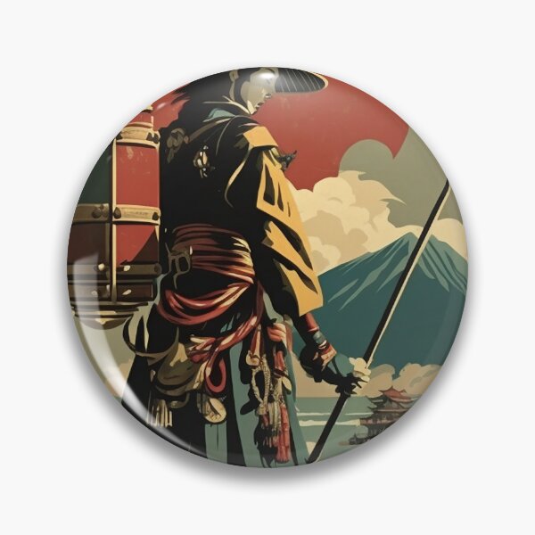Artikelvorschau, Nagoya-Samurai-Vintages Reise-Kunst-Plakat entworfen und verkauft von OldTravelArt.