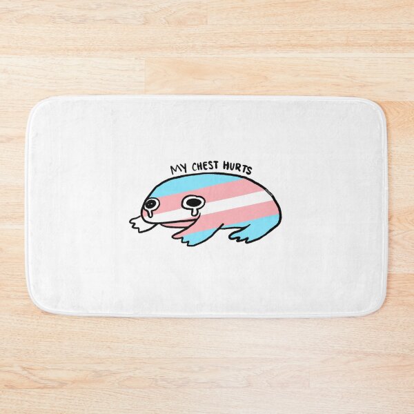 Item preview, My Chest Hurts | Blue, Pink, White Trans FlagFrog designed and sold by iristocat.