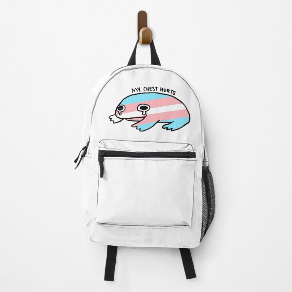 Item preview, My Chest Hurts | Blue, Pink, White Trans FlagFrog designed and sold by iristocat.