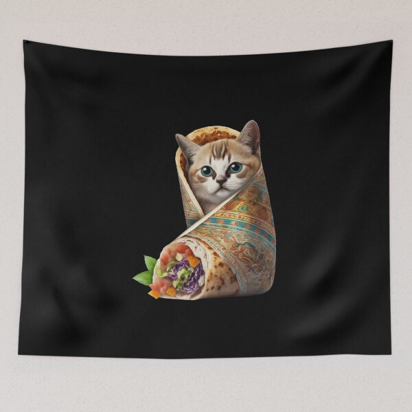 Item preview, Burrito cat  designed and sold by ExplodedToons.