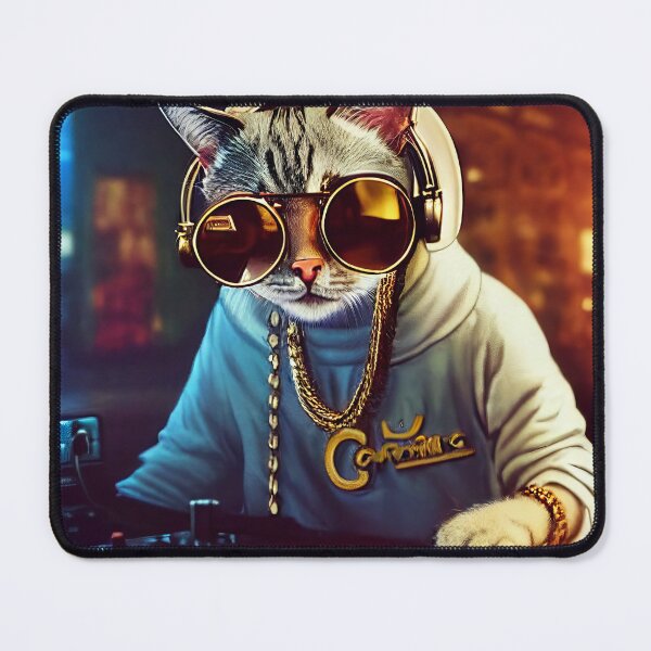 Artikelvorschau, DJ Paws Mixing Kitty Trap entworfen und verkauft von illstaticart.