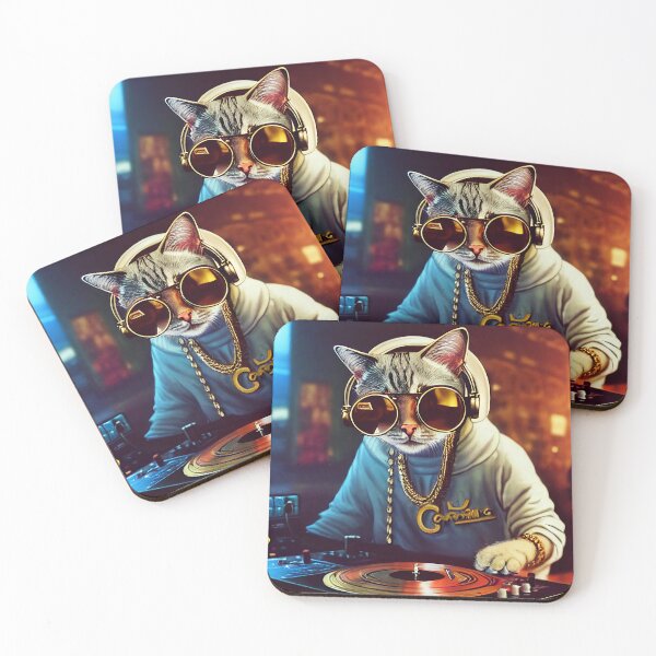 Item preview, DJ Paw's Mixing Kitty Trap  designed and sold by illstaticart.