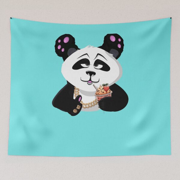 Item preview, Cool panda with gold and ice cream shirt designed and sold by TipTopTapo.