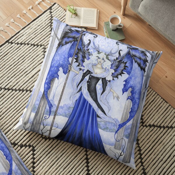 The Winter Guardian Floor Pillow