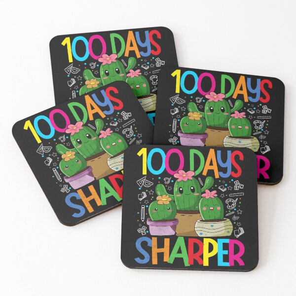 Item preview, 100 Days Sharper Cactus 100th Day of School Teacher Student designed and sold by Zulfiqqar.
