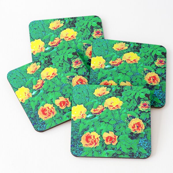 Item preview, Spring Roses in orange & Yellow green colors by Iritof designed and sold by iritof.