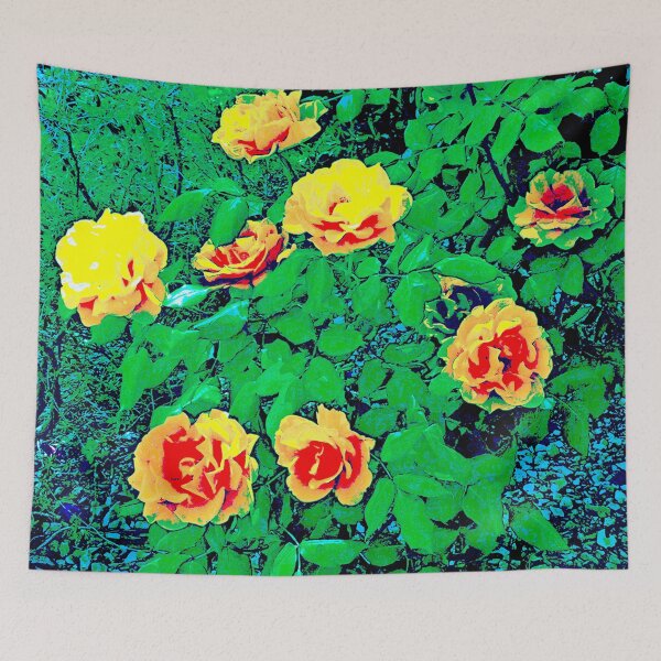 Item preview, Spring Roses in orange & Yellow green colors by Iritof designed and sold by iritof.