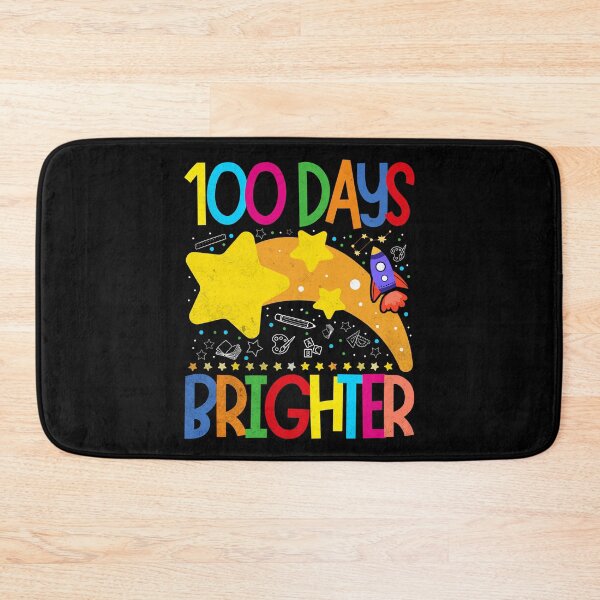 Item preview, 100 Days Brighter Stars 100th Day of School Teacher Student designed and sold by Zulfiqqar.