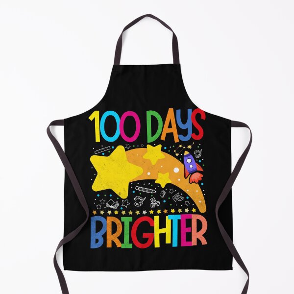 Item preview, 100 Days Brighter Stars 100th Day of School Teacher Student designed and sold by Zulfiqqar.