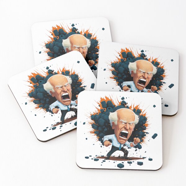 Item preview, screaming Joe Biden with explosion designed and sold by ExplodedToons.