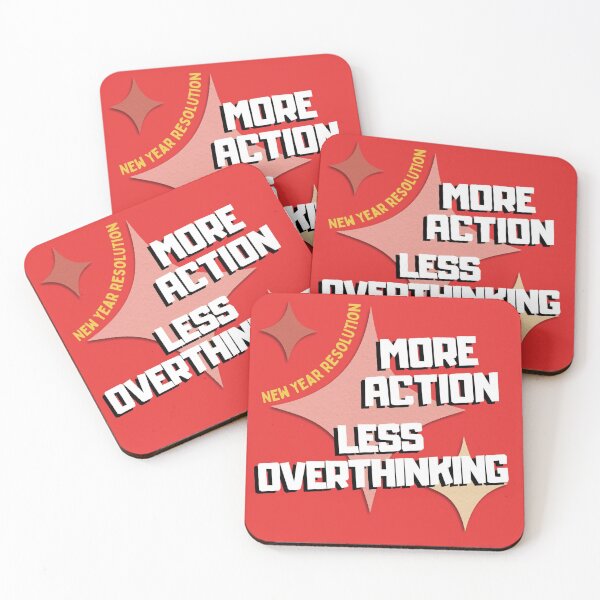 Item preview, New Year Resolution - More action, less overthinking designed and sold by aywchen.