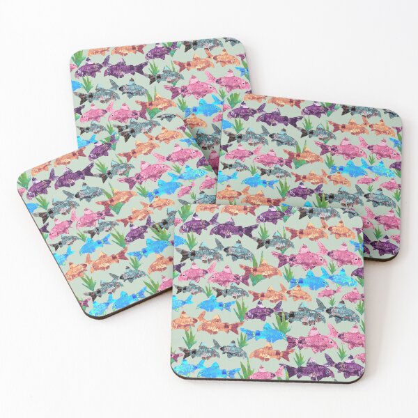 Item preview, Cory Dory School of Fish Pattern  designed and sold by ginaisarty.