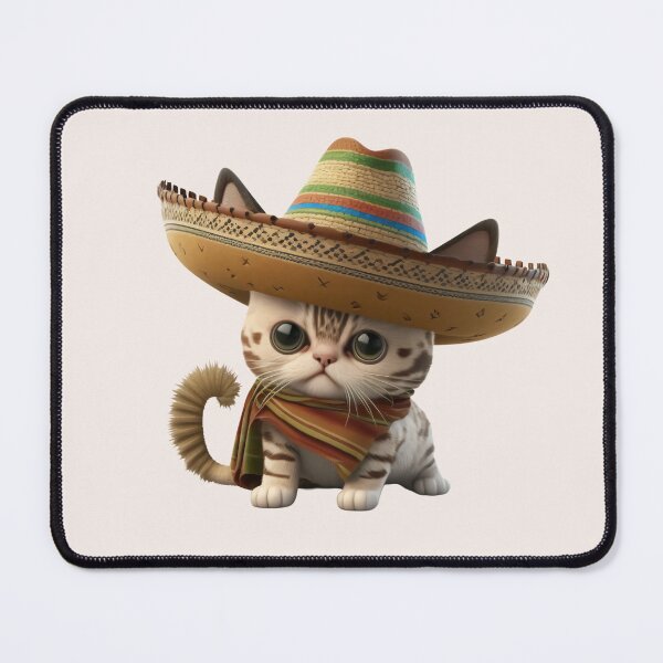 Item preview, Cute sombrero cat  designed and sold by ExplodedToons.