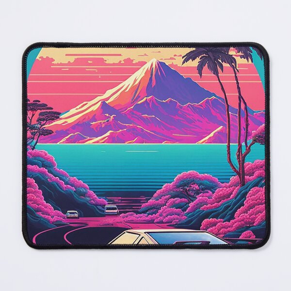 Item preview, Shibukawa Japan Synthwave Travel Art Poster designed and sold by OldTravelArt.