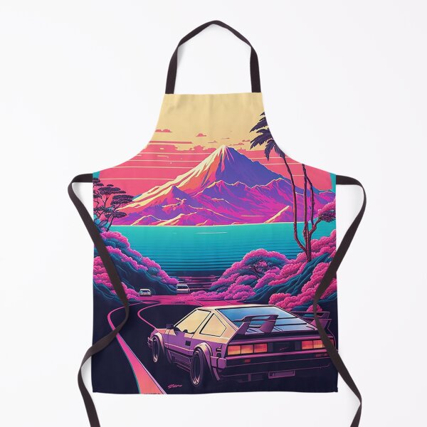 Item preview, Shibukawa Japan Synthwave Travel Art Poster designed and sold by OldTravelArt.