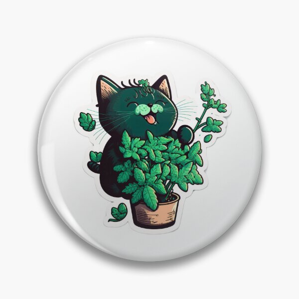 Item preview, Cat Addicted To Catnip | Funny Cat Illustration designed and sold by Skyfe.