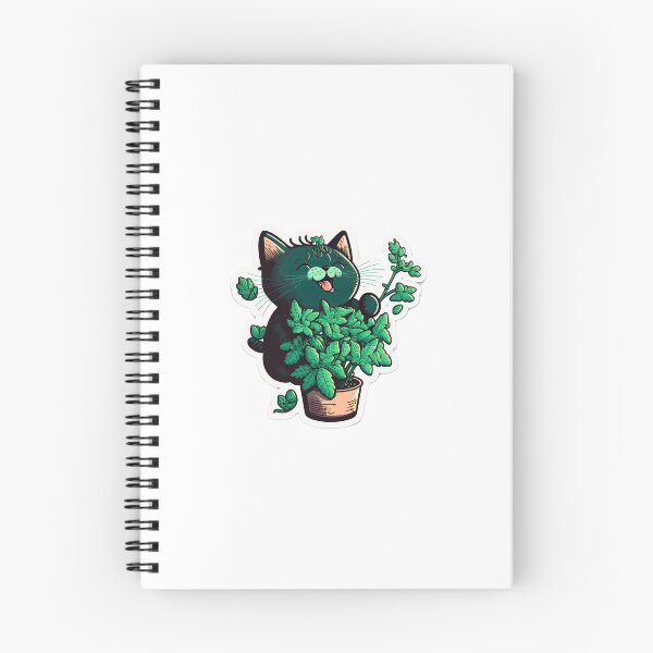 Item preview, Cat Addicted To Catnip | Funny Cat Illustration designed and sold by Skyfe.