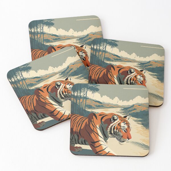 Item preview, Siberia Russia Tiger Vintage Travel Art Poster designed and sold by OldTravelArt.