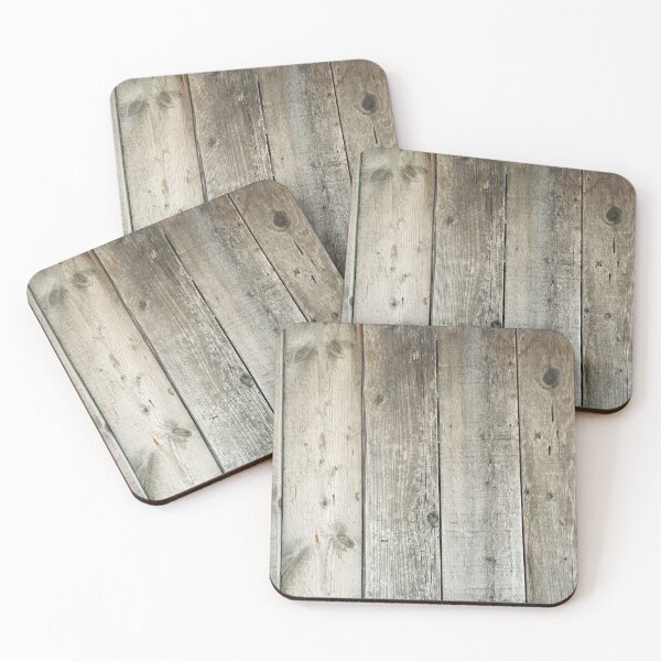 western country distressed old barn farmhouse wood  Coasters (Set of 4)  for Sale by lfang77