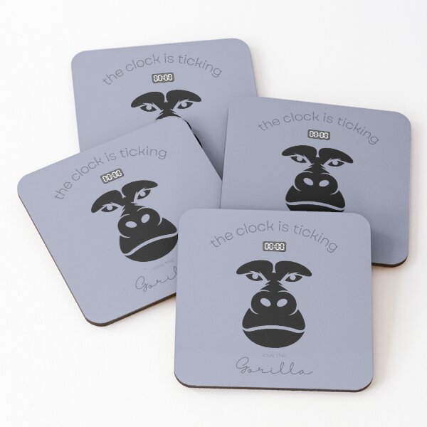 Item preview, The Gorilla The Clock is Ticking Floor Pillow designed and sold by MagicWolfStar.