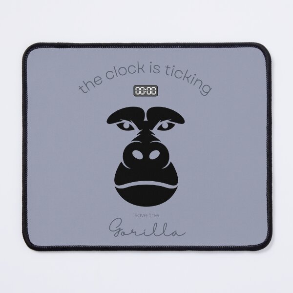 Item preview, The Gorilla The Clock is Ticking Floor Pillow designed and sold by MagicWolfStar.